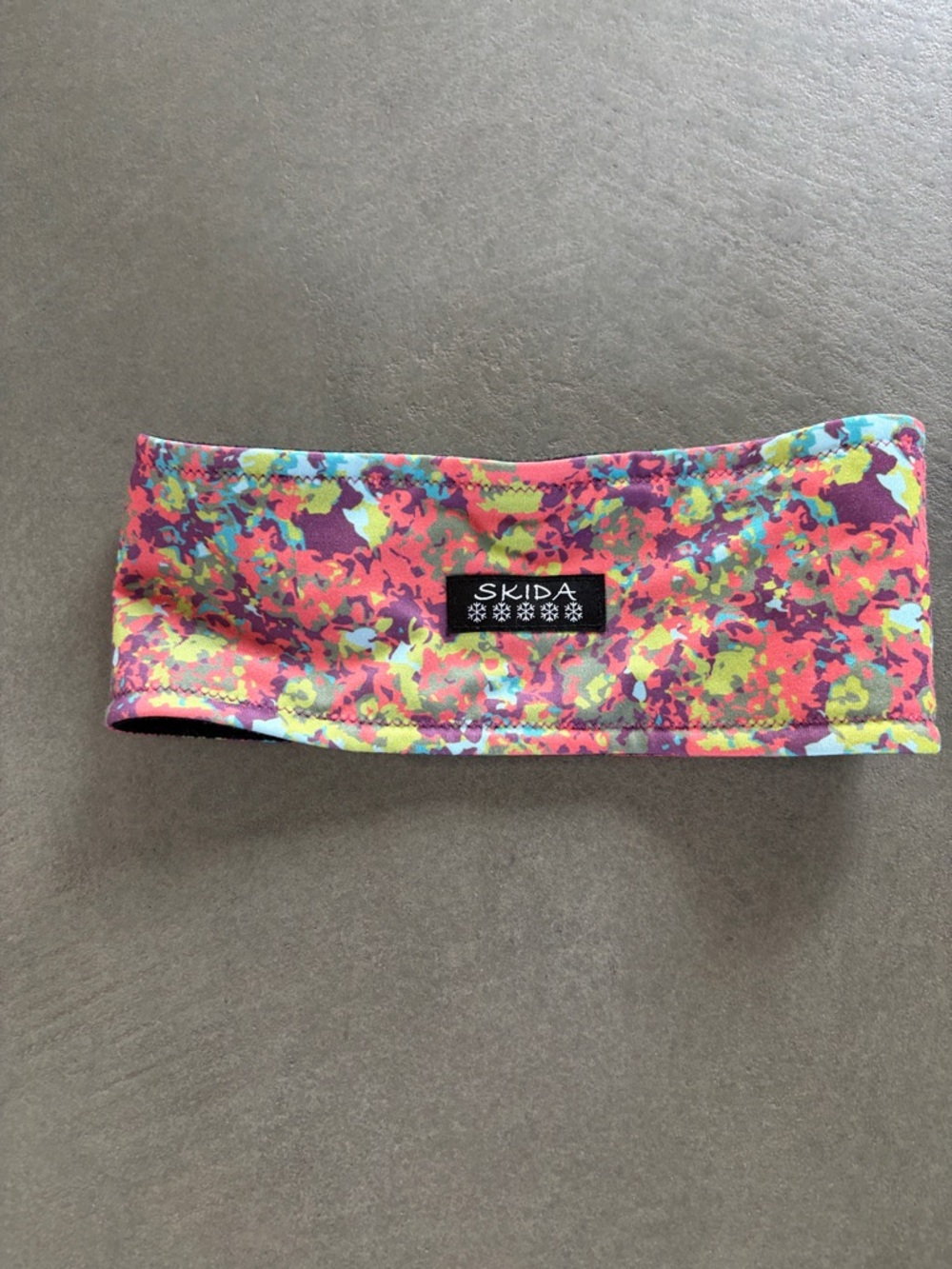 Skida Kids Floral Performance Headband — Pink, Green & Blue